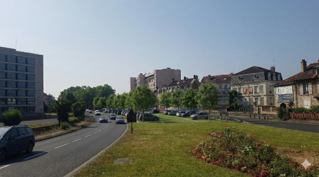 BOULEVARD CHAMBLAIN - Parking d'entrée de ville végétalisé à place égale