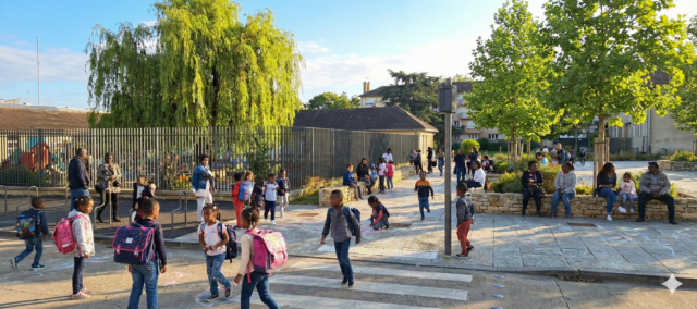 ÉCOLE LES CAPUCINS - Création d'un parvis sécurisé et végétalisé