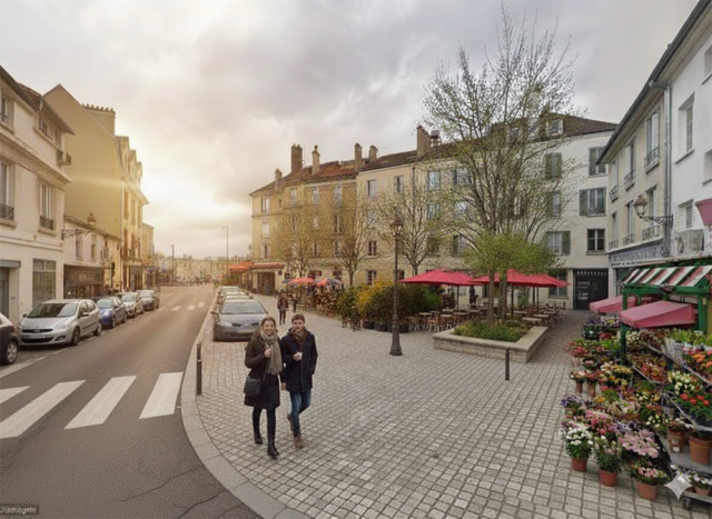 PLACE SAINT-MICHEL - Aménagement végétalisé de la place pour accueil de terrasses de restaurant