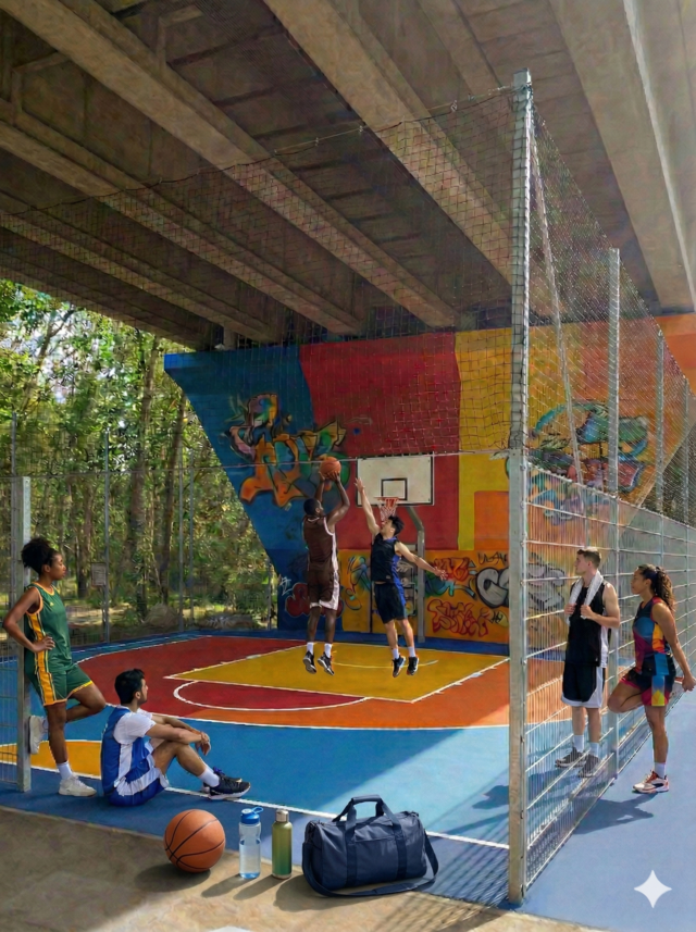 PROCHE GYMNASE LESPIAT - Playground basket