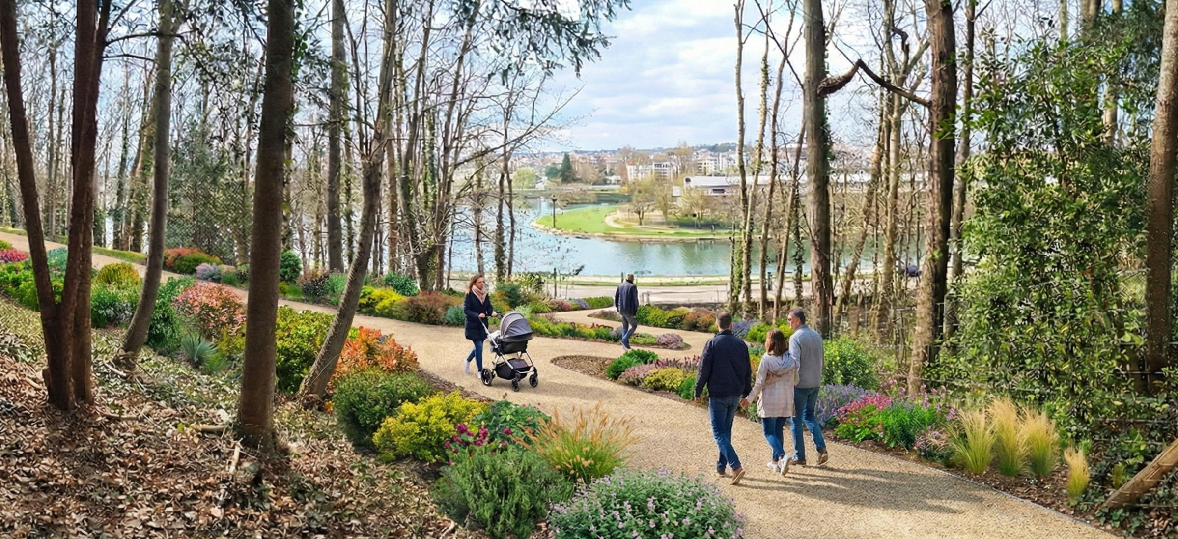 PARC FAUSSIGNY LUCINGE - Aménagement paysagé avec vue dégagée sur la Seine