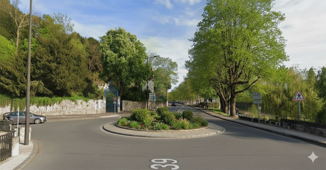 QUAI FOCH - Mise en place d'un rond-point pour fluidifier la circulation