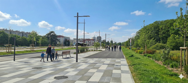 QUARTIER WOODI - Ouverture du boulevard urbain avec passage du tzen 2